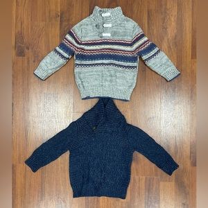 Cat and Jack 18 month sweaters, lightly used. Two total